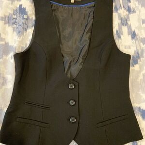 RW&CO. Black Button-Up Vest